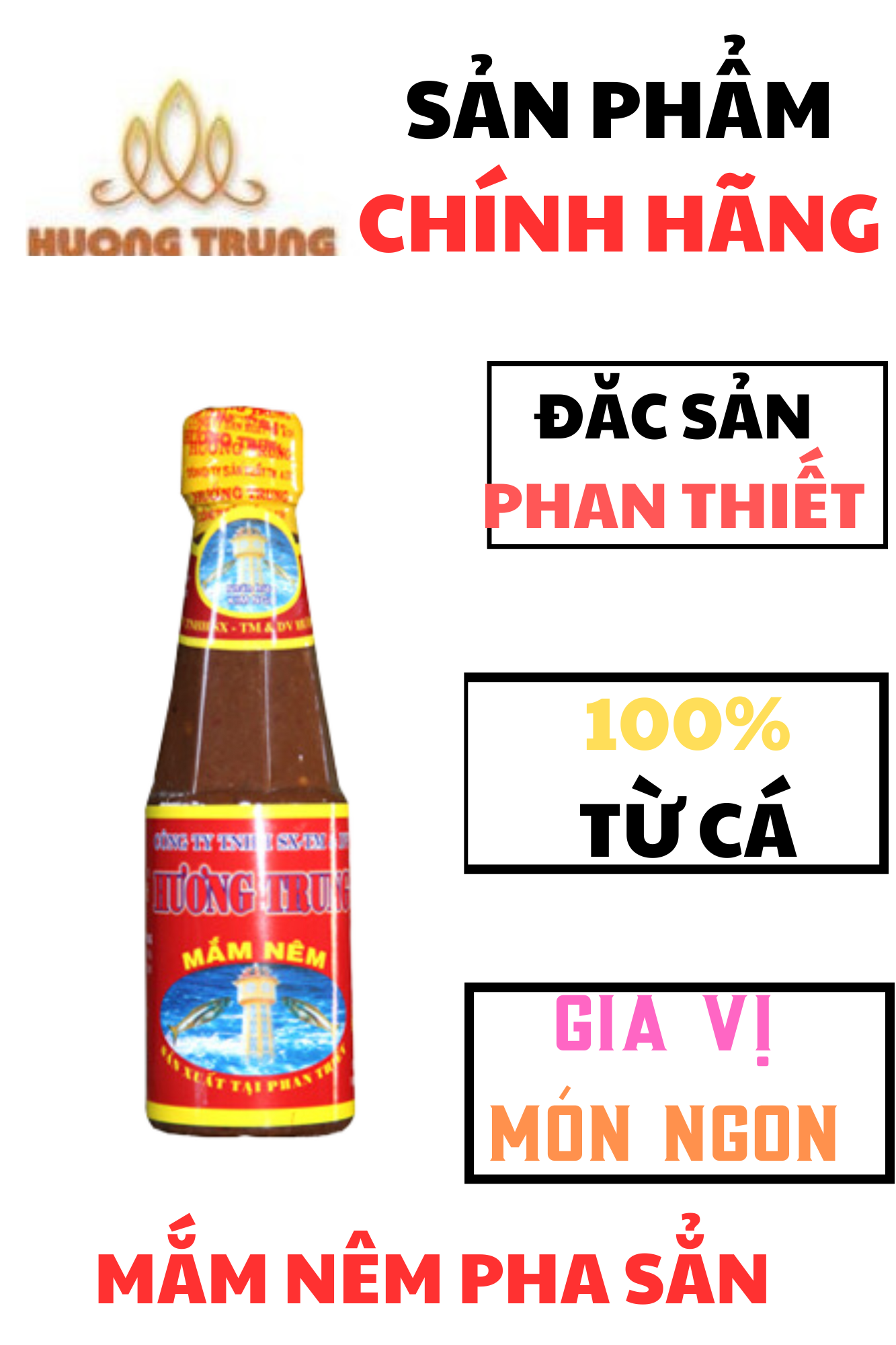 03 chai Mắm nêm Hương Trung 250gr